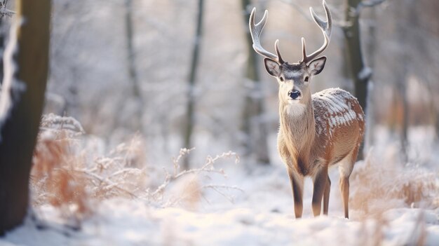 Deer in forest