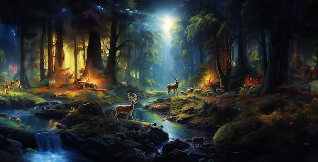 deer in the forest