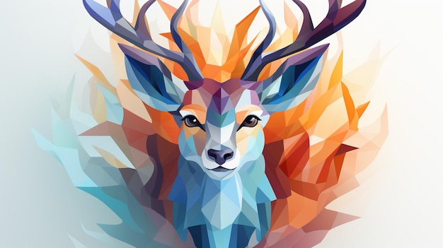 deer head vector