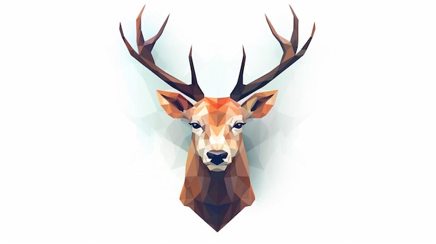 Deer illustratie kunst behang en achtergrond