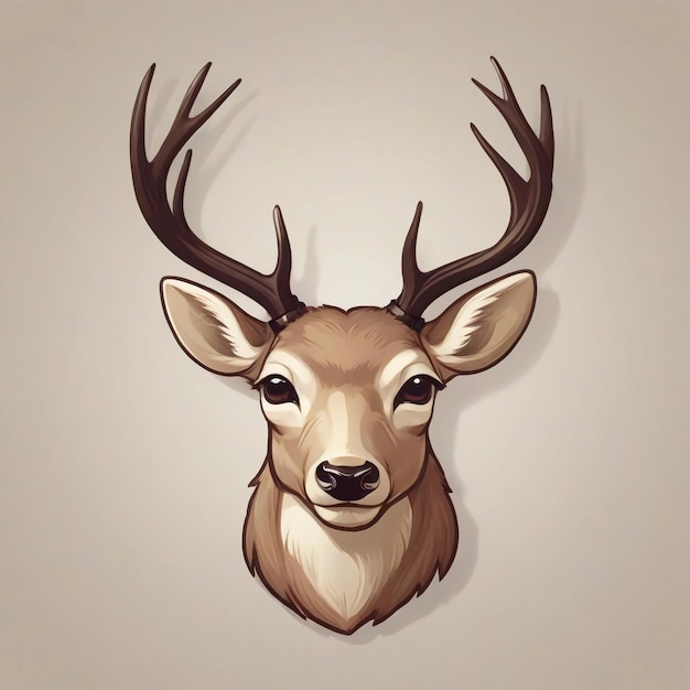 Foto deer logo ontwerp deer vector