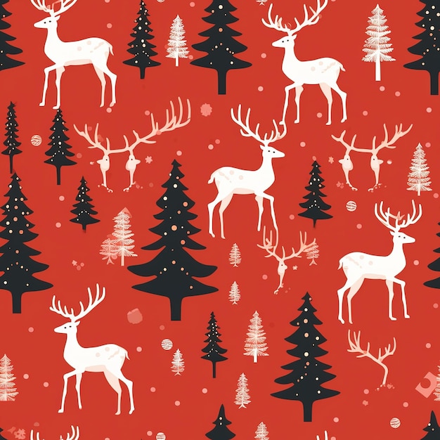 deer pattern background