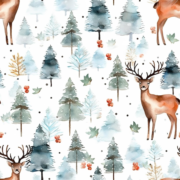 deer pattern background