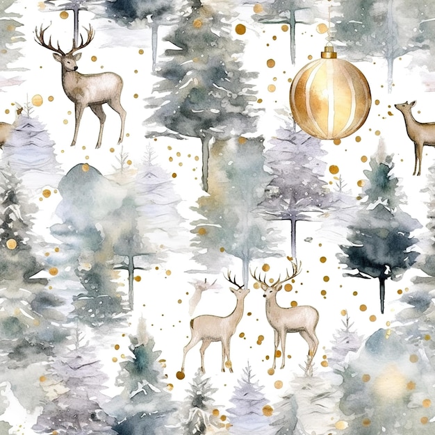 deer pattern background