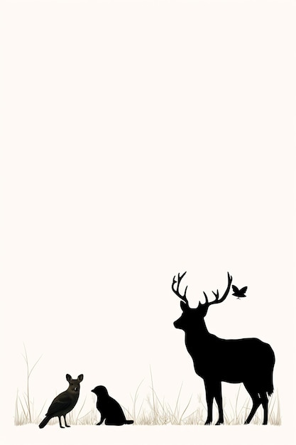 a deer stands in front of a white background