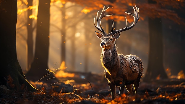 Foto carta da parati di cervo in natura