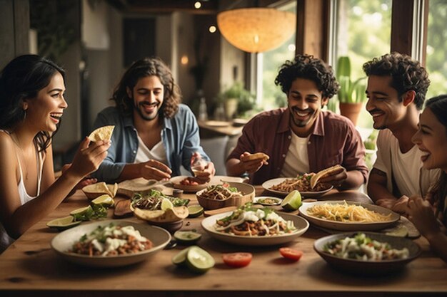 Default_A_group_of_friends_gathered_around_a_table_enjoying_a_2jpg