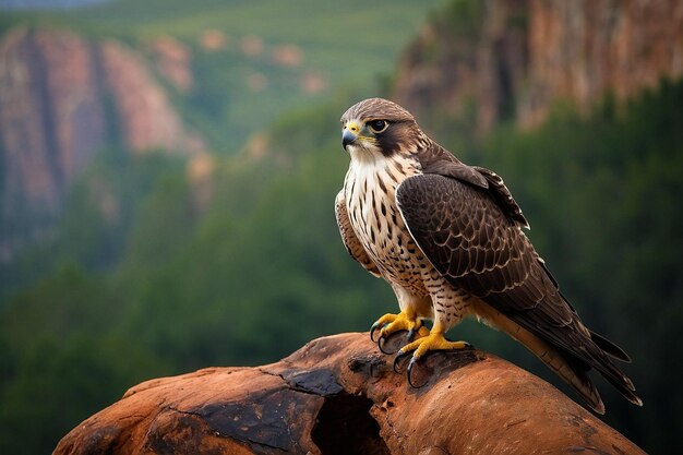 Photo default falcon perched