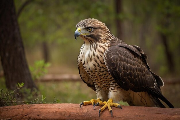 Photo default hawk in the savannah