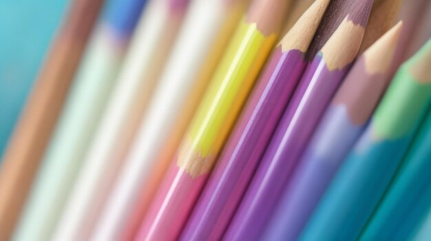 Мягкие цветные карандаши по умолчанию, создающие искусное пастельное размытие