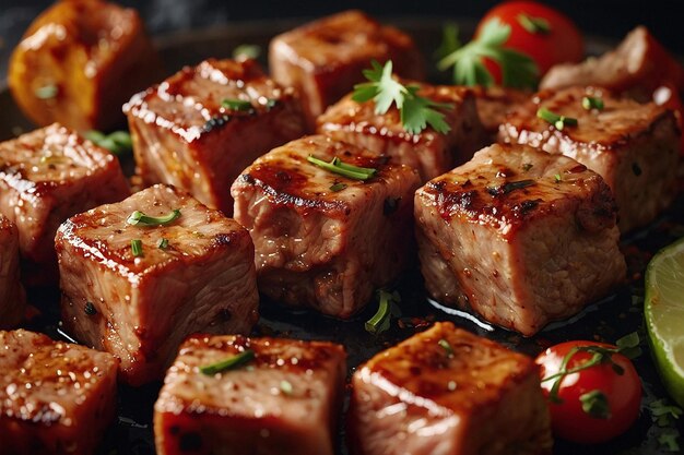 Default Spiced Meat Cubes for Shashlik