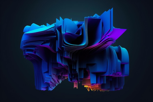 Обои по умолчанию Абстрактный фон Модная футуристическая волна Минималистичный 3D-макет для дизайна