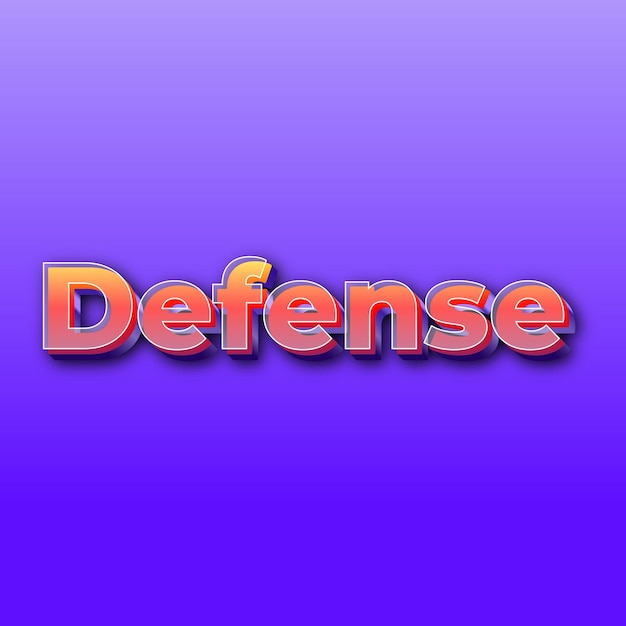 DefenseText effect JPG gradient purple background card photo