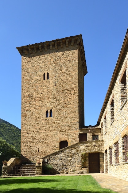 Defensive tower and prison of Oto, Huesca province, Aragon, Spain