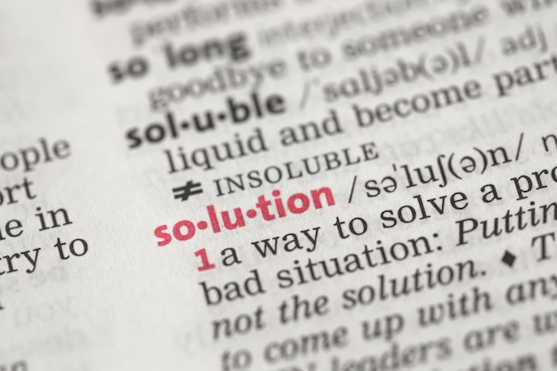 Definition of solution