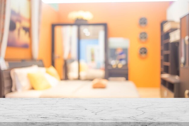 Defocus background of bedroom interior