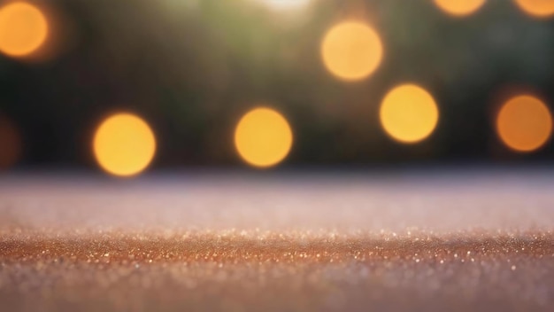 Defocus of light bokeh background