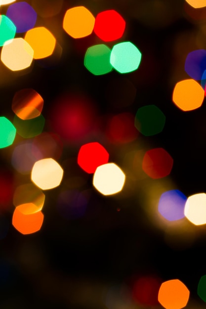 Defocus van kerstverlichting.