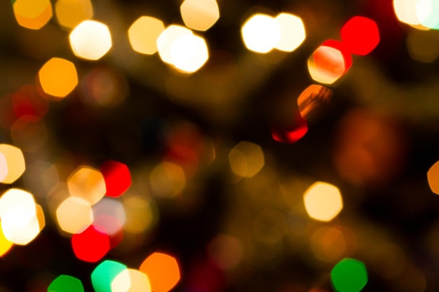 Defocus van kerstverlichting