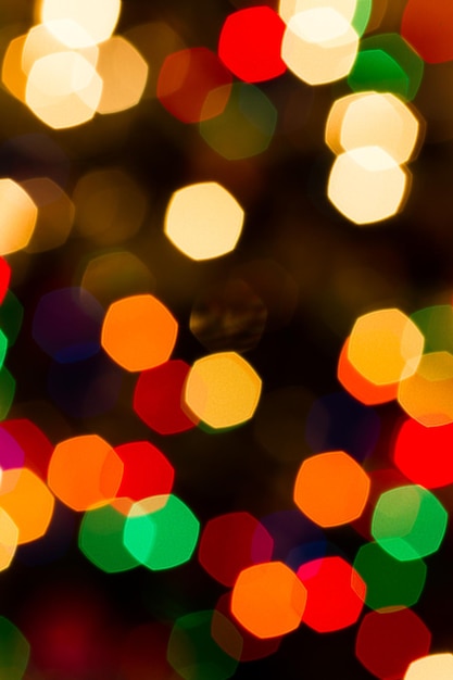 Defocus van kerstverlichting