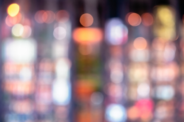 Defocused 추상 아름답고 화려한 bokeh 배경