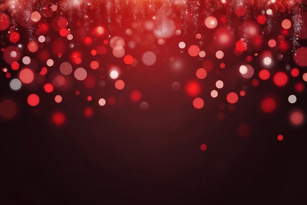 Photo defocused abstract red christmas background red bokeh background