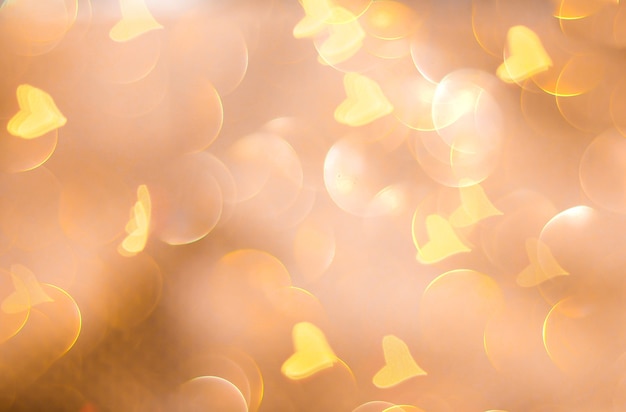 Defocused Background With Blinking Stars and sparks. Blurred Bokeh