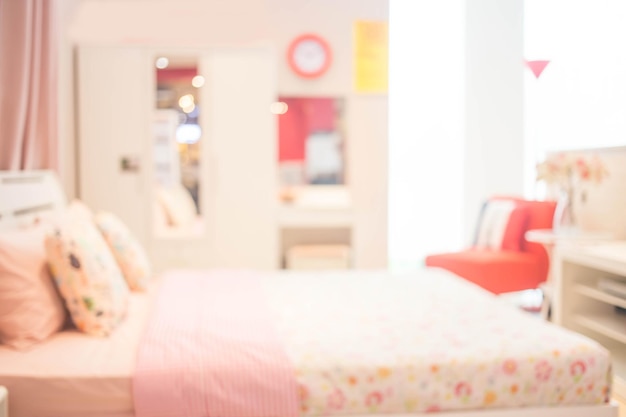 Расфокусированный стиль спальни Blur Bedroom для фона
