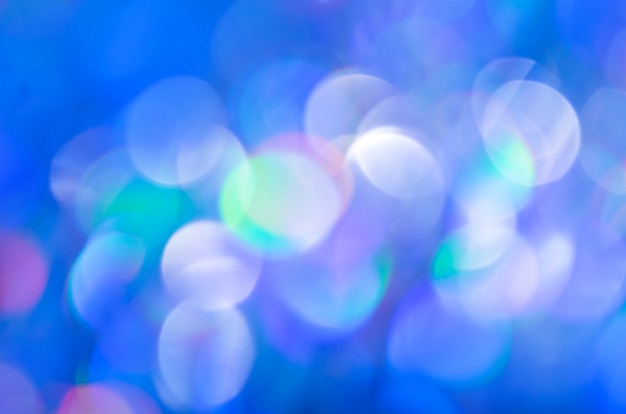 Defocused blauwe lichten