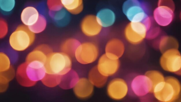 Defocused bokeh colorful lights