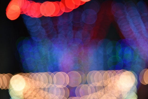 Defocused bokeh lights