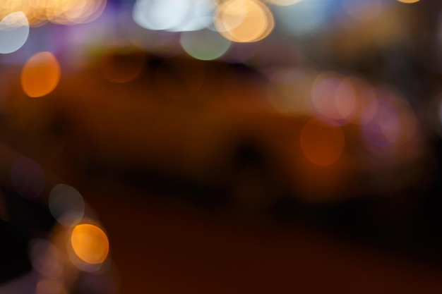 Defocused city lights