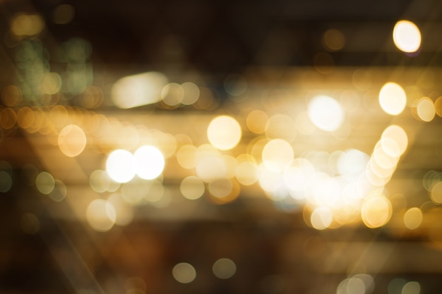 Defocused city night filtered bokeh abstract background.