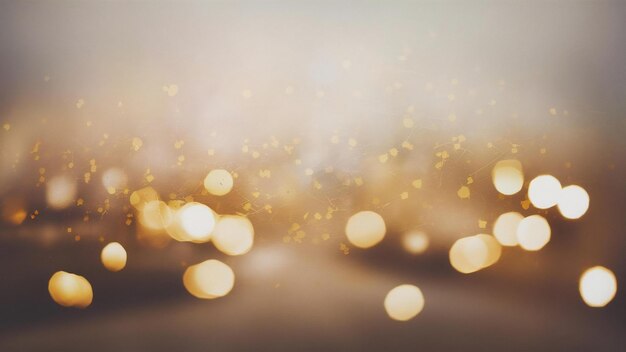 Defocused golden lights background