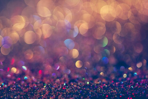 defocused image of christmas lights