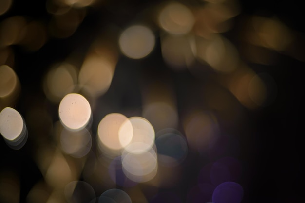 defocused image of christmas lights
