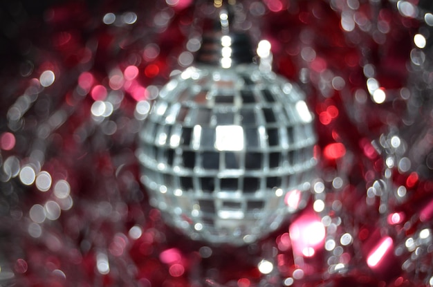 Photo defocused image of disco ball