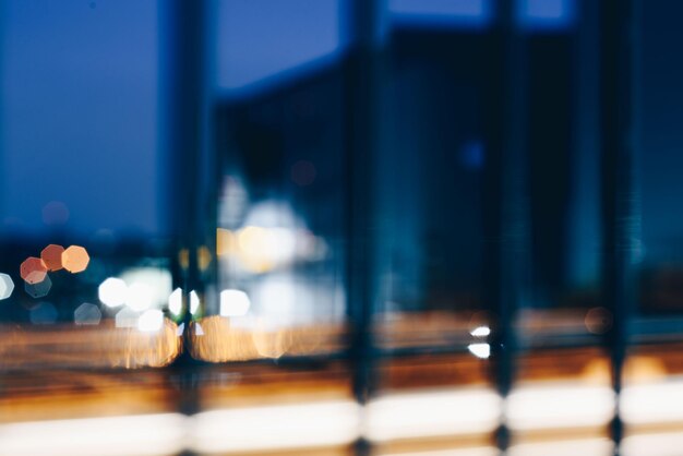 Defocused image of glass window