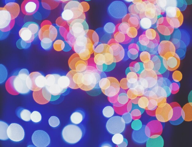 Defocused image of illuminated christmas lights