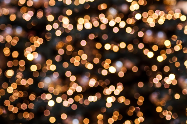 Photo defocused image of illuminated christmas lights