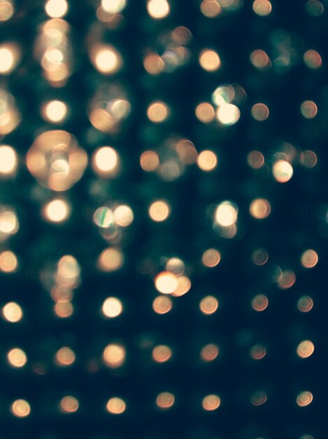 Defocused image of illuminated lights