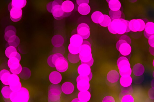 Defocused image of illuminated lights