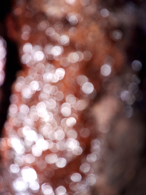 Defocused image of illuminated lights