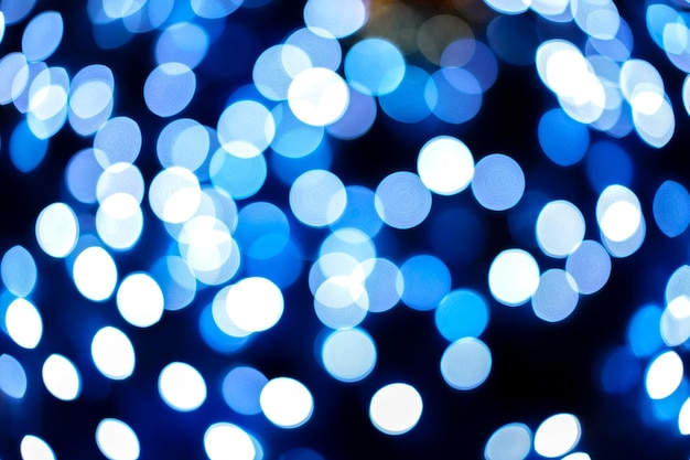 Defocused image of illuminated lights