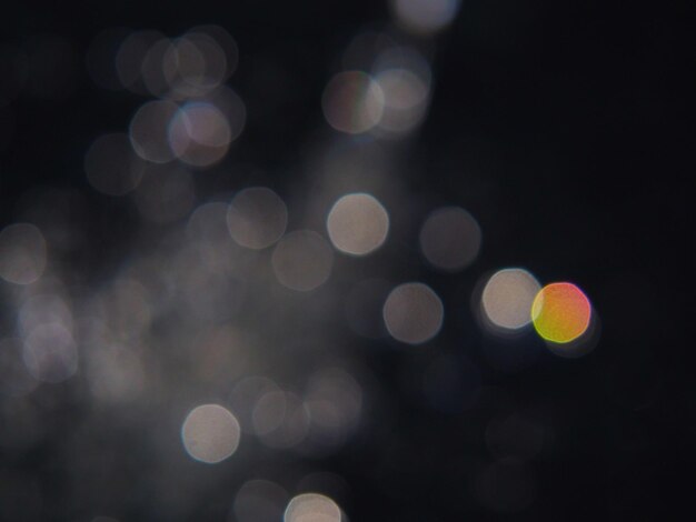 Defocused image of illuminated lights