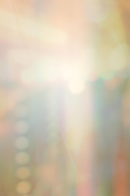 Defocused image of lens flare