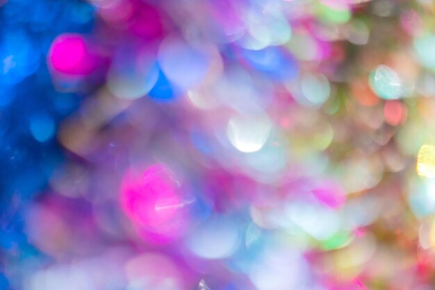 Defocused image of lights