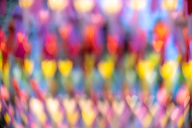 Photo defocused image of multi colored lights