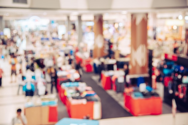 Photo defocused image of shopping mall