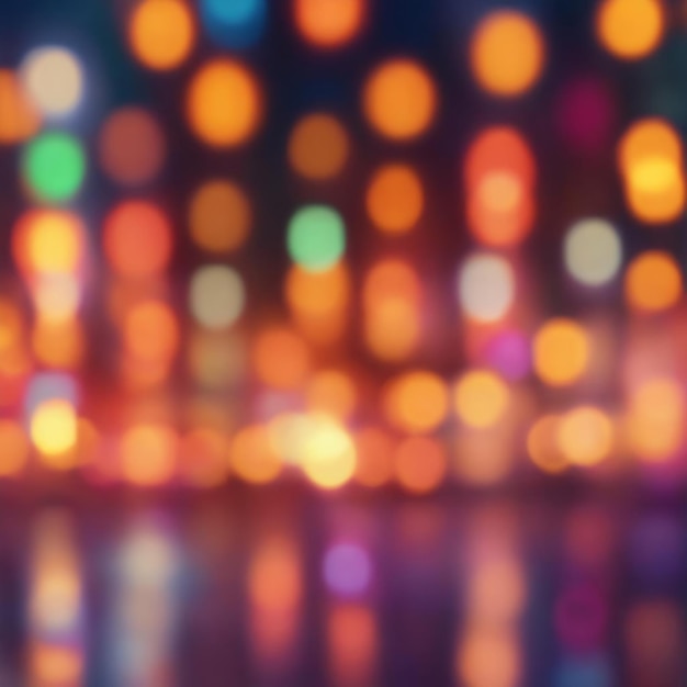 Defocused lights abstract background